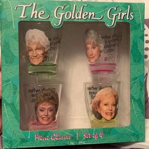 The Golden Girls mini glasses